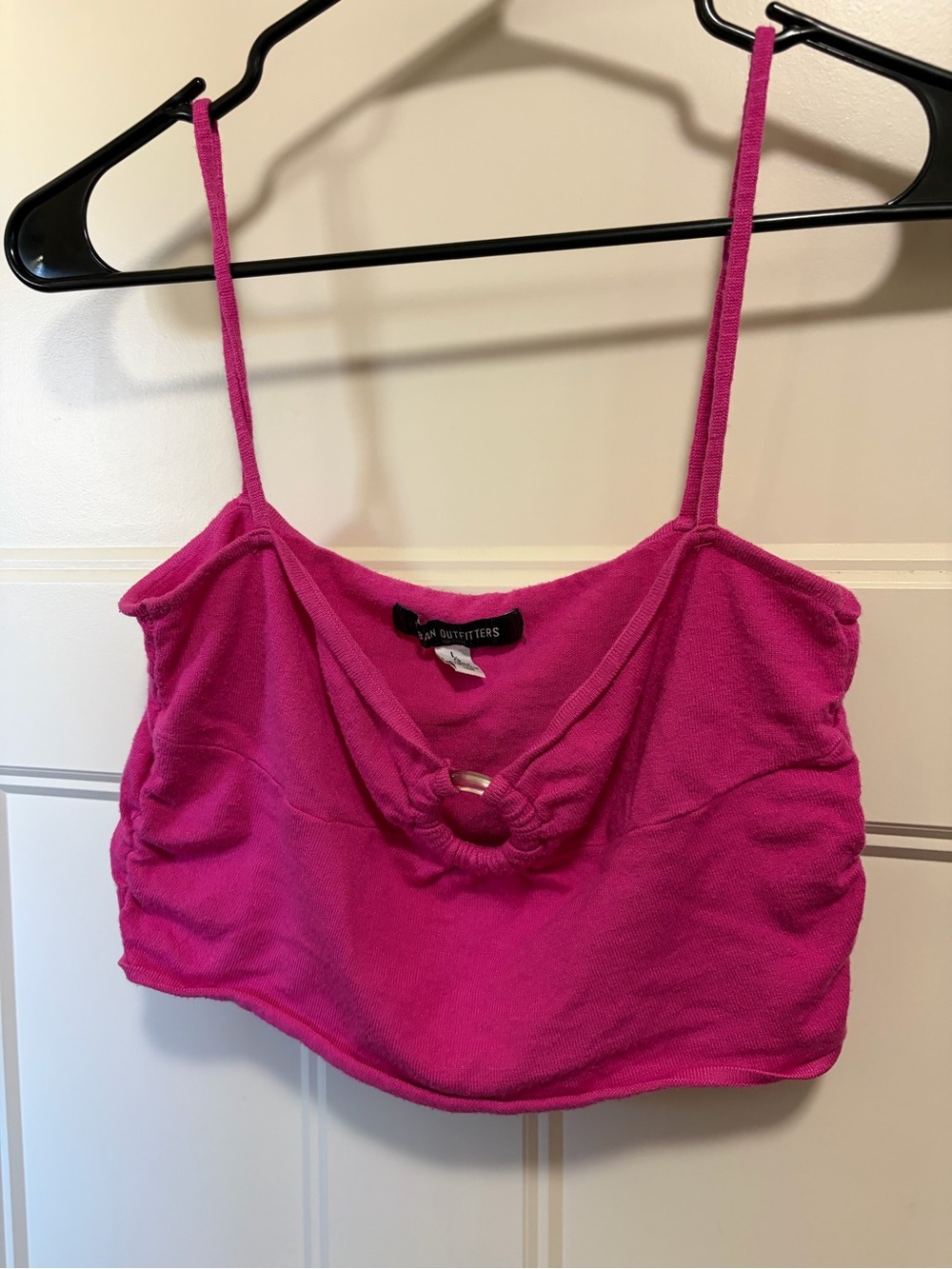 Urban Outfitters Fuchsia Pink Cropped Tank Top